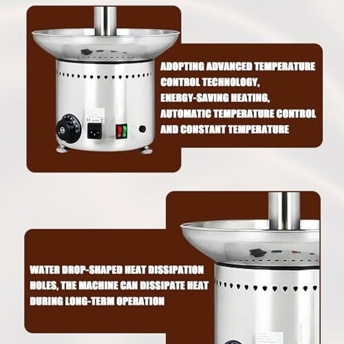 Apparaat met geavanceerde temperatuurregeling en energiebesparing.