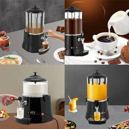 Warme chocolademelkdispenserverwarmer