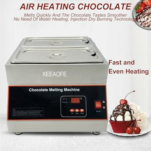 Chocoladesmeltmachine met snelle verwarming