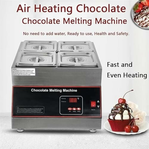 Chocoladesmeltmachine met snelle en gelijkmatige verwarming