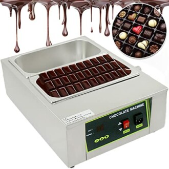 Chocolade tempermachine met chocolaatjes