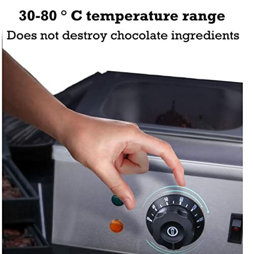 Hand bedient temperatuurregelaar van chocolademachine