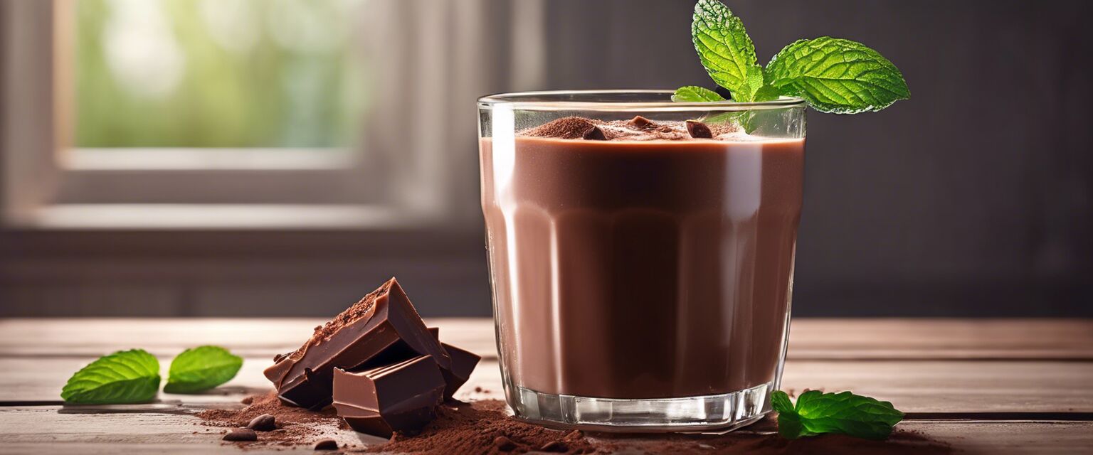 Healthy chocolademelk