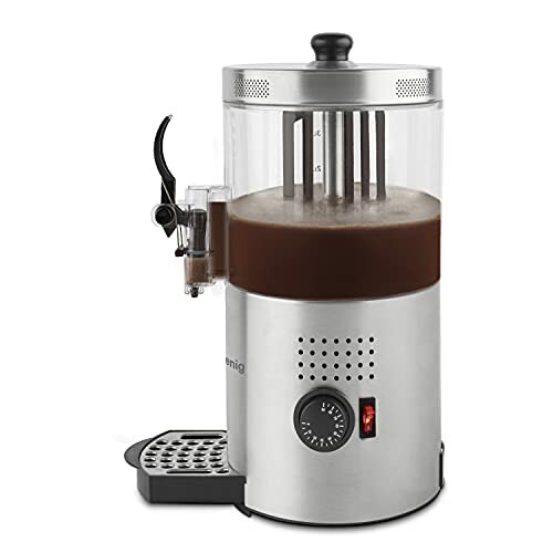 RVS warme chocolademelk dispenser