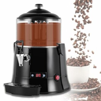 Chocolademachine met koffiebonen