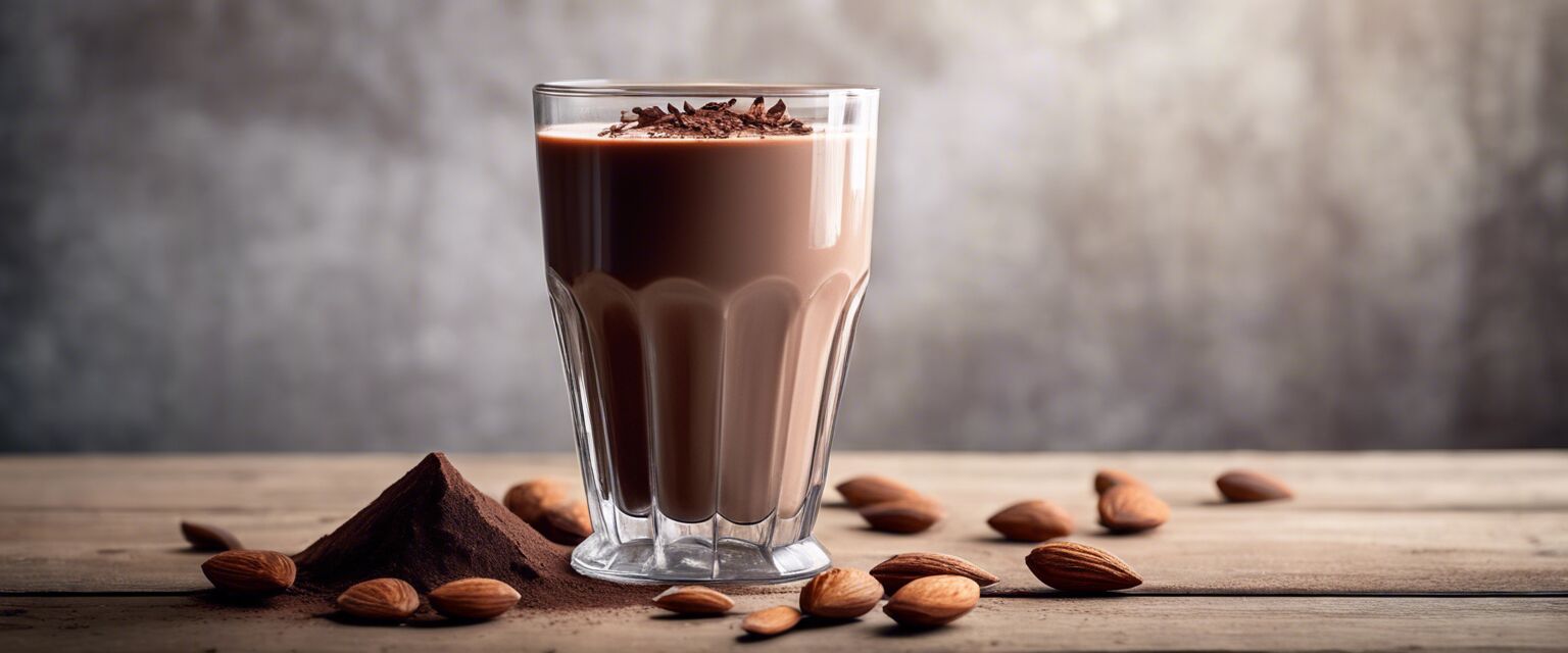 Veganistische chocolademelk