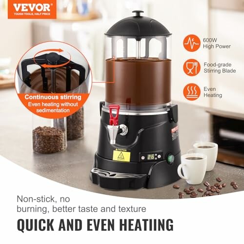 VEVOR Warme Chocoladedispenser